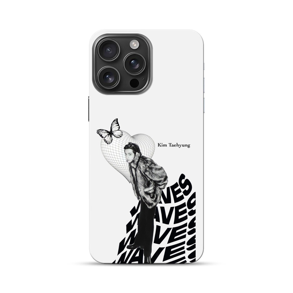 スタイリッシュな蝶 iPhone 16 Pro Maxオリジナルハードケース