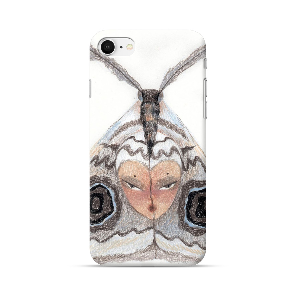 人面蛾のイラスト iPhone 7/8/SE (2020)オリジナルハードケース