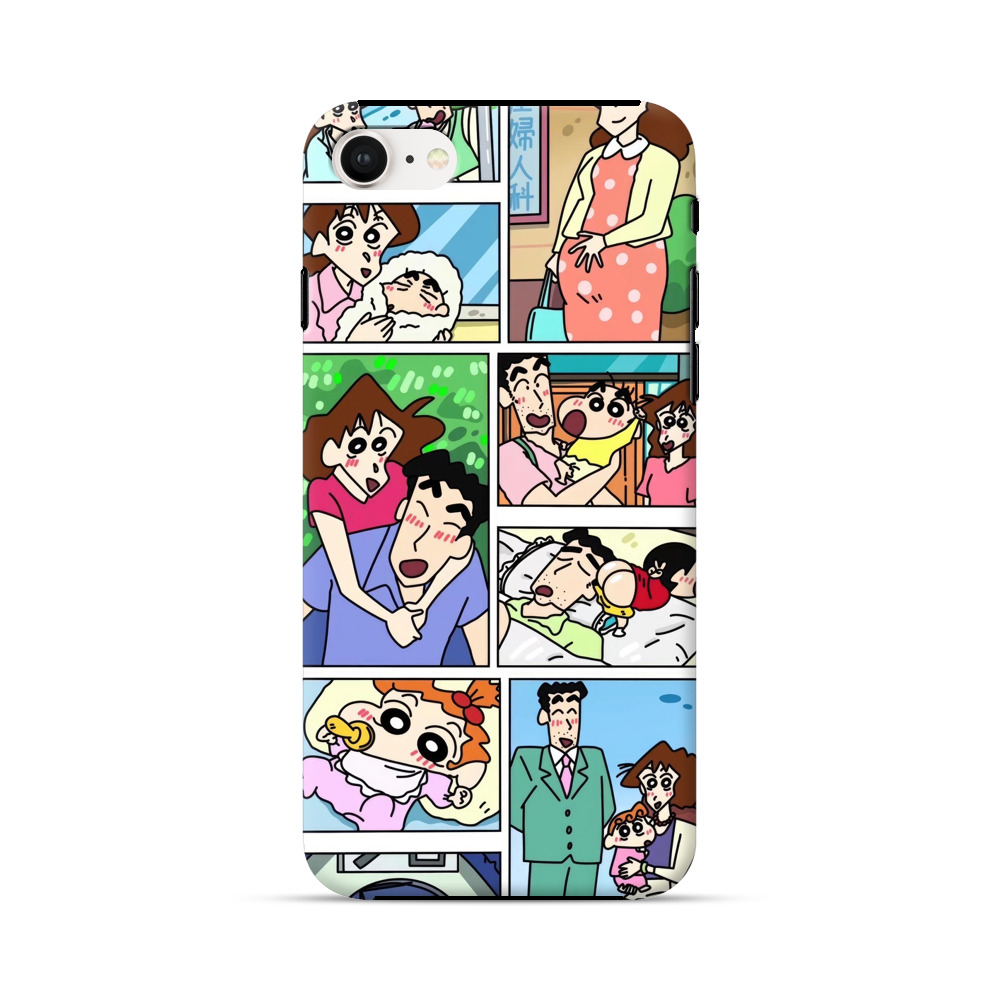 クレヨンしんちゃん家族の毎日 iPhone 7/8/SE (2020)オリジナル耐衝撃ケース