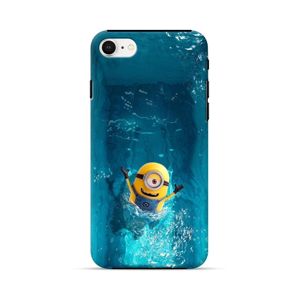 水中のミニオン iPhone 7/8/SE (2020)オリジナル耐衝撃ケース