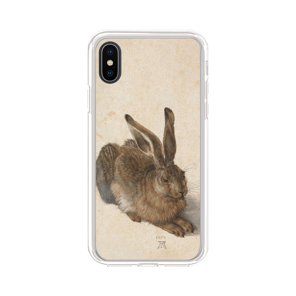 リアルなウサギの描写 iPhone X/XSオリジナルケース