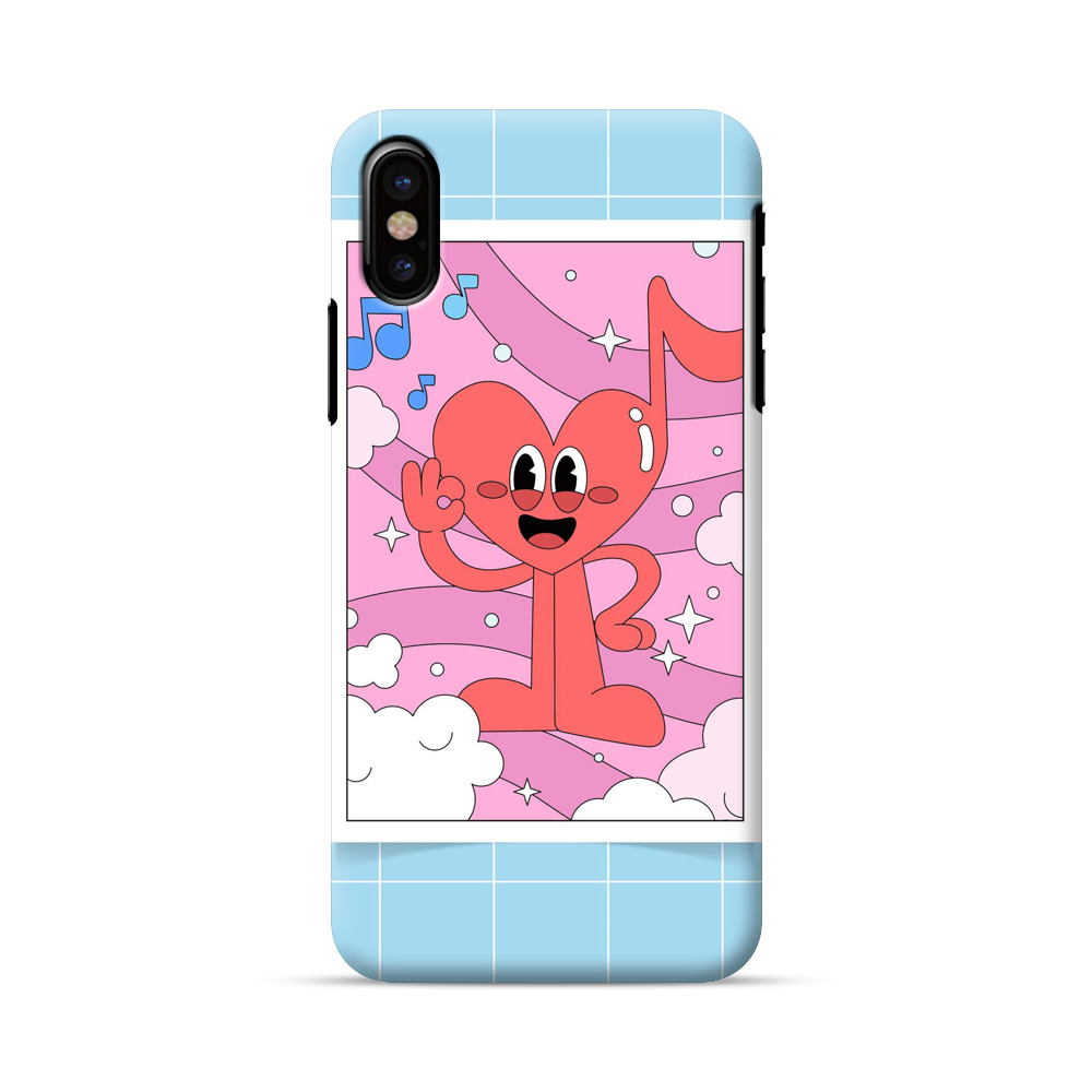 カラフルなキャラクターたち iPhone X/XSオリジナルハードケース