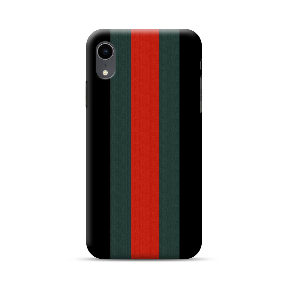 カラフルストライプデザイン iPhone XRオリジナルハードケース