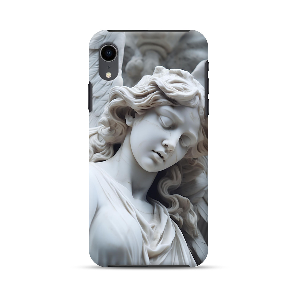 優美な天使の彫刻 iPhone XRオリジナル耐衝撃ケース