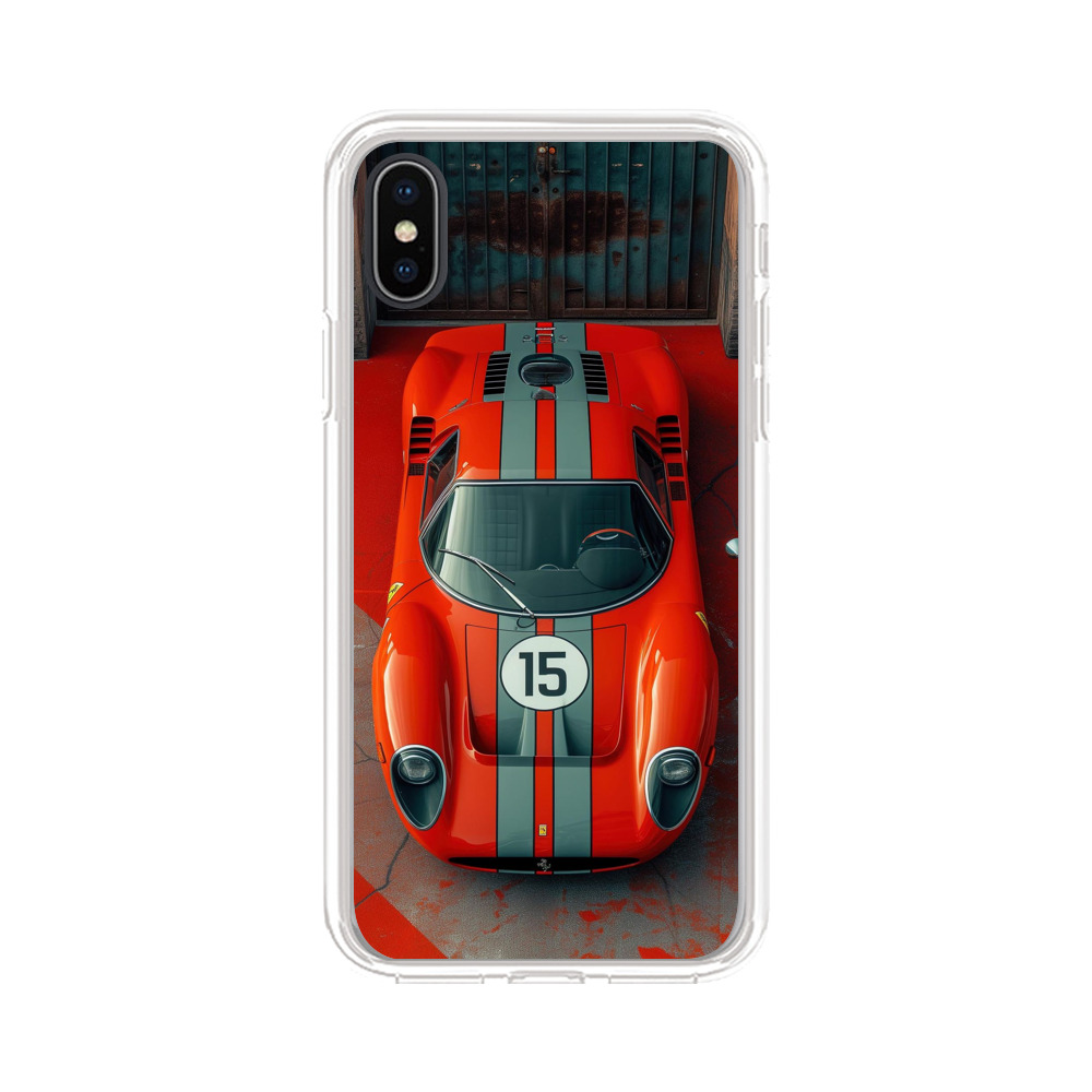 オレンジクラシックカー iPhone XS Maxオリジナルケース