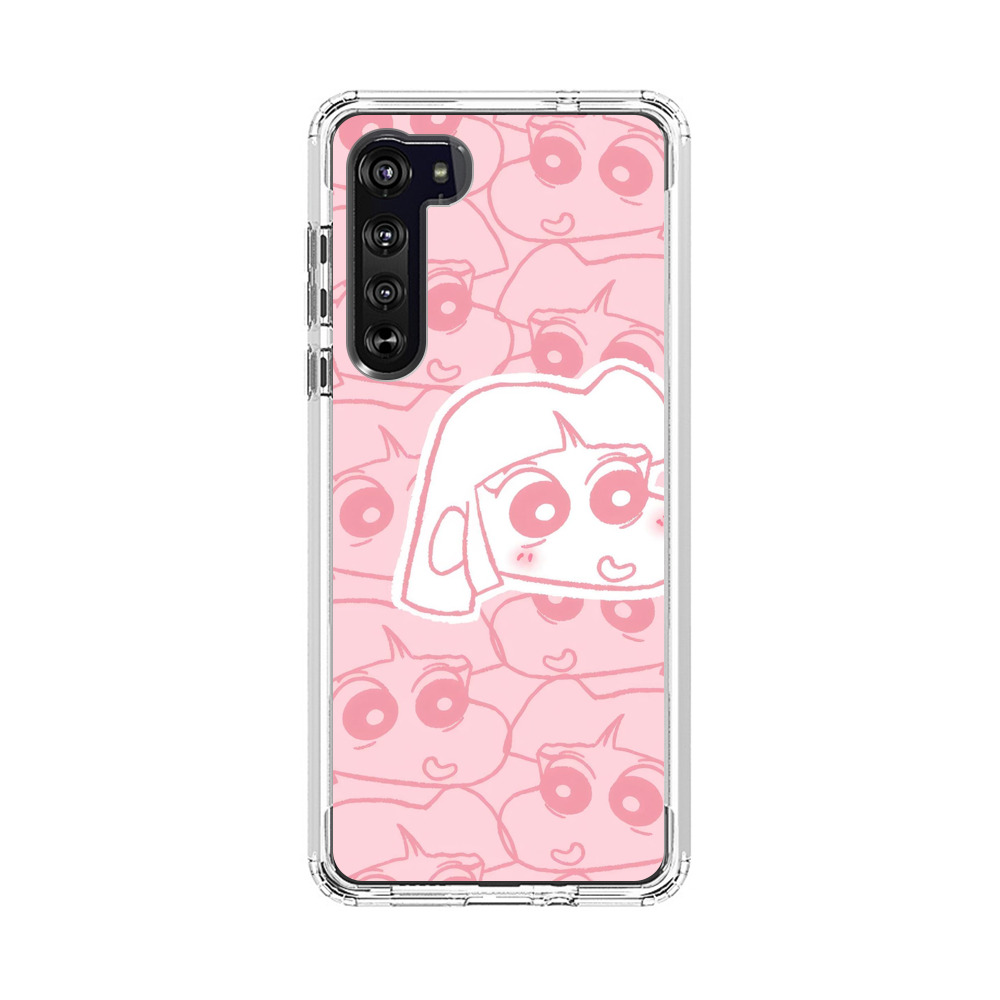 かわいいキャラクター顔 Motorola Edge (2020)オリジナルケース