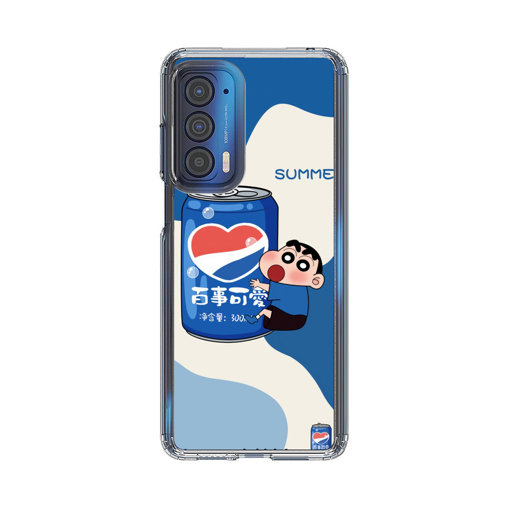 クレヨンしんちゃん青缶 Motorola Edge (2021)オリジナルケース