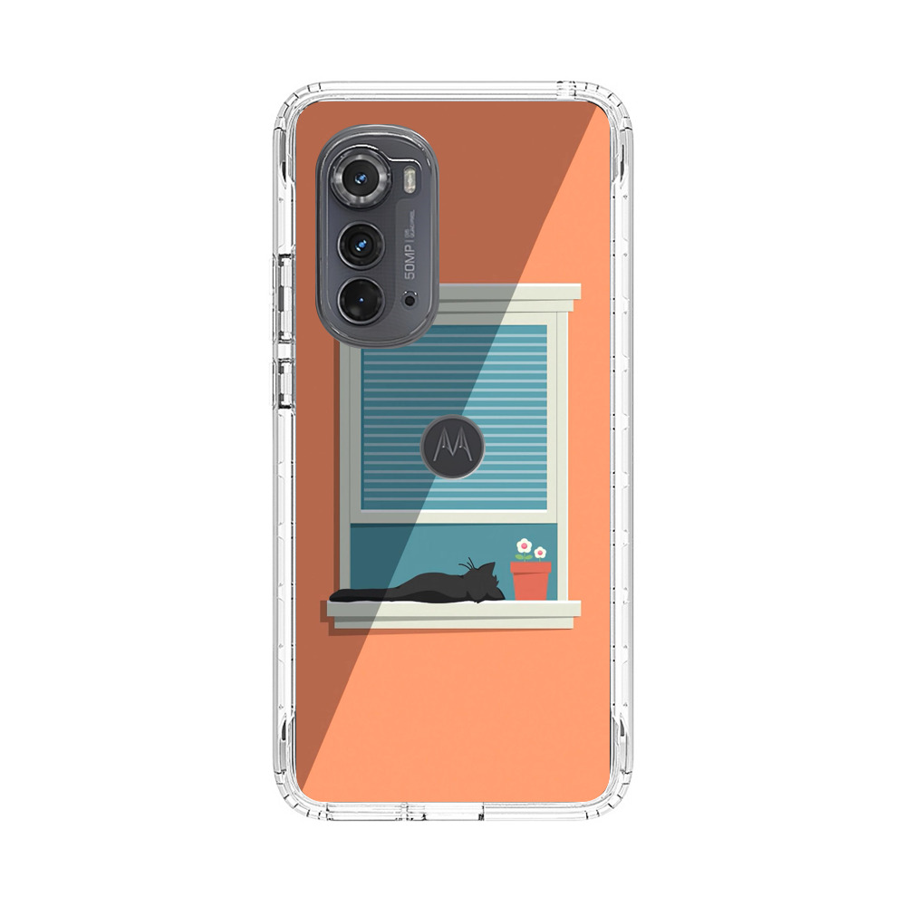 窓辺の黒猫と花 minimalism-38 窓辺の黒猫と花 minimalism-38