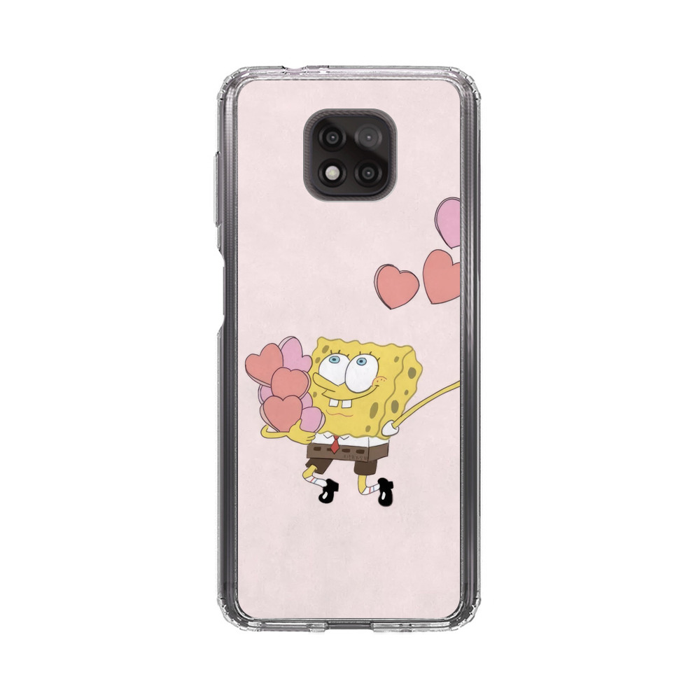スポンジボブとハート Motorola Moto G Power (2021)オリジナルケース