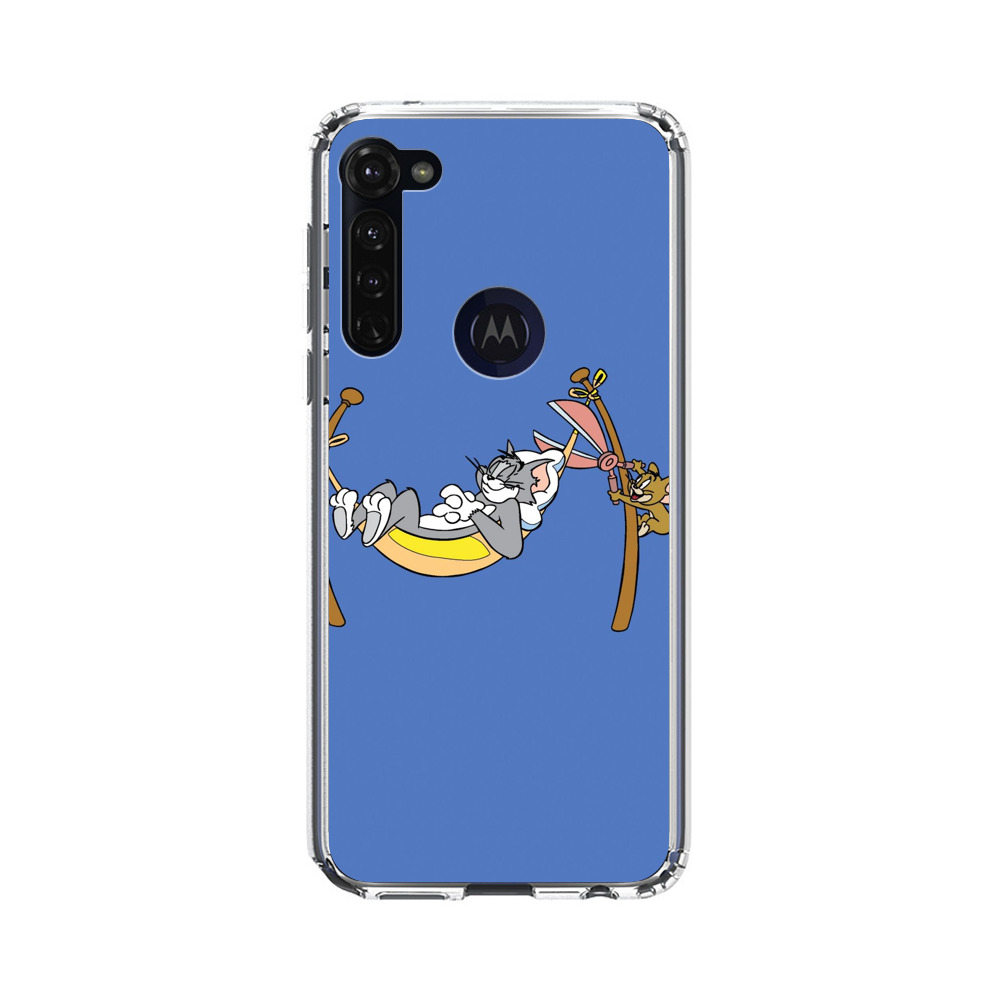 トムとジェリーのハンモック Motorola Moto G Stylus (2020)オリジナルケース