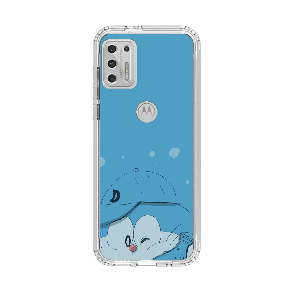 青いキャップ Motorola Moto G Stylus (2021)オリジナルケース