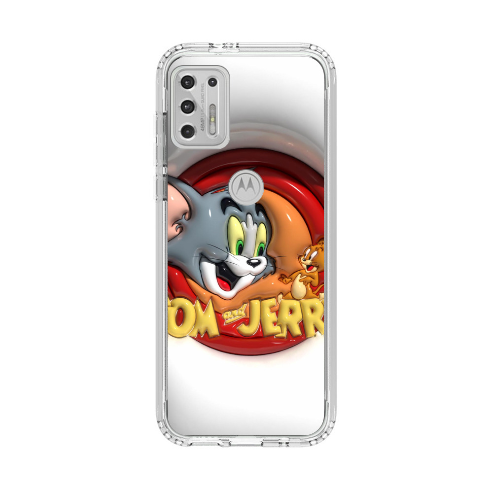 トムとジェリーのロゴ Motorola Moto G Stylus (2021)オリジナルケース