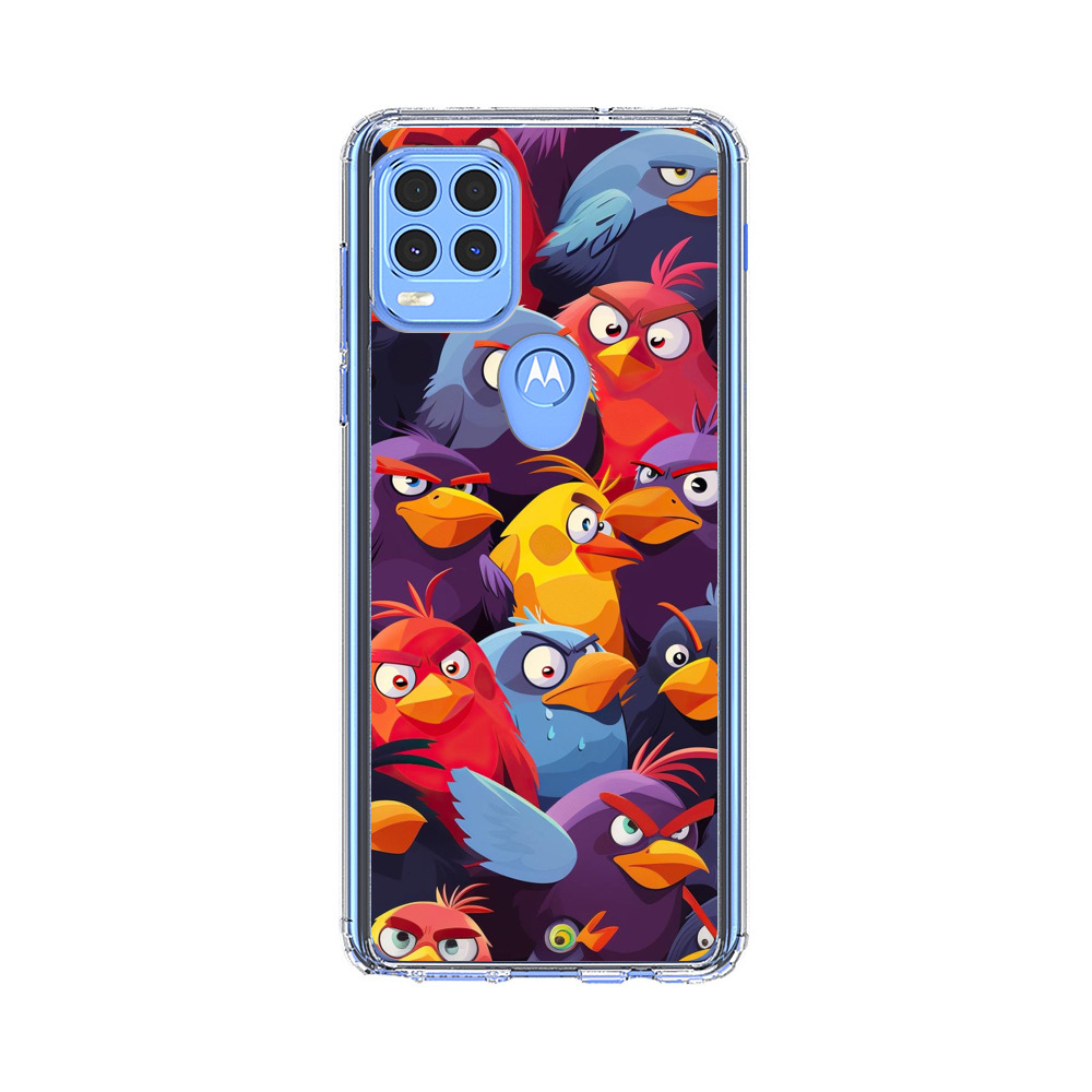 カラフルな鳥の群れ Motorola Moto G Stylus 5G (2021)オリジナルケース