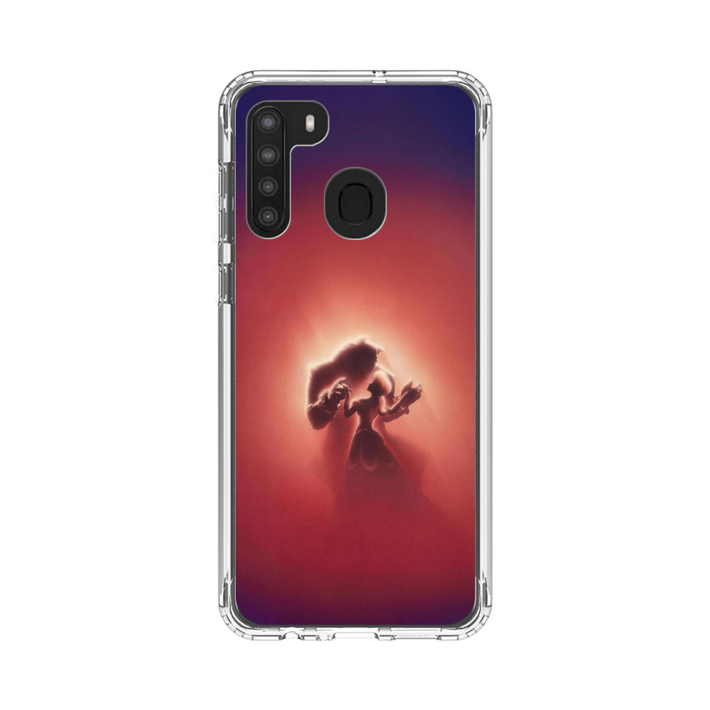 幻想的光のシルエット Samsung Galaxy A21オリジナルケース