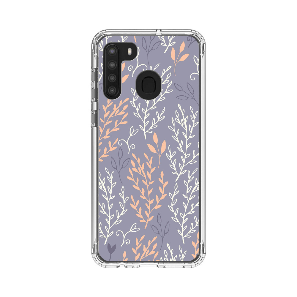 植物のパターン Samsung Galaxy A21オリジナルケース