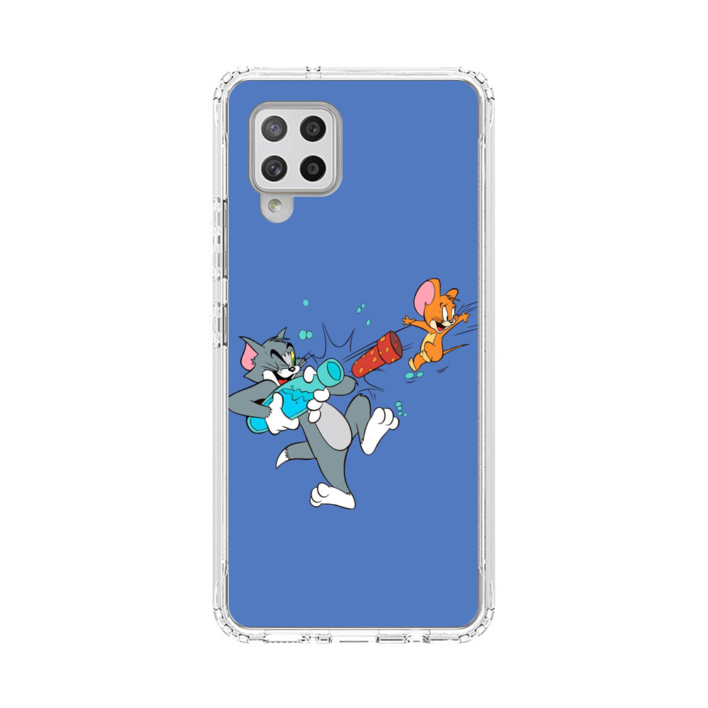 トムとジェリーの水鉄砲遊び Samsung Galaxy A42 (5G)オリジナルケース