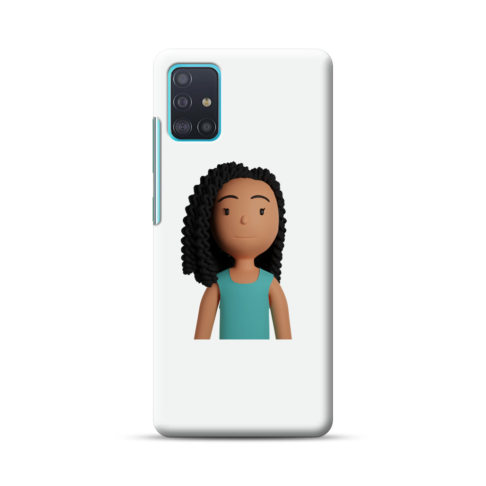 若い女性のキャラクター Samsung Galaxy A51 (4G)オリジナルハードケース