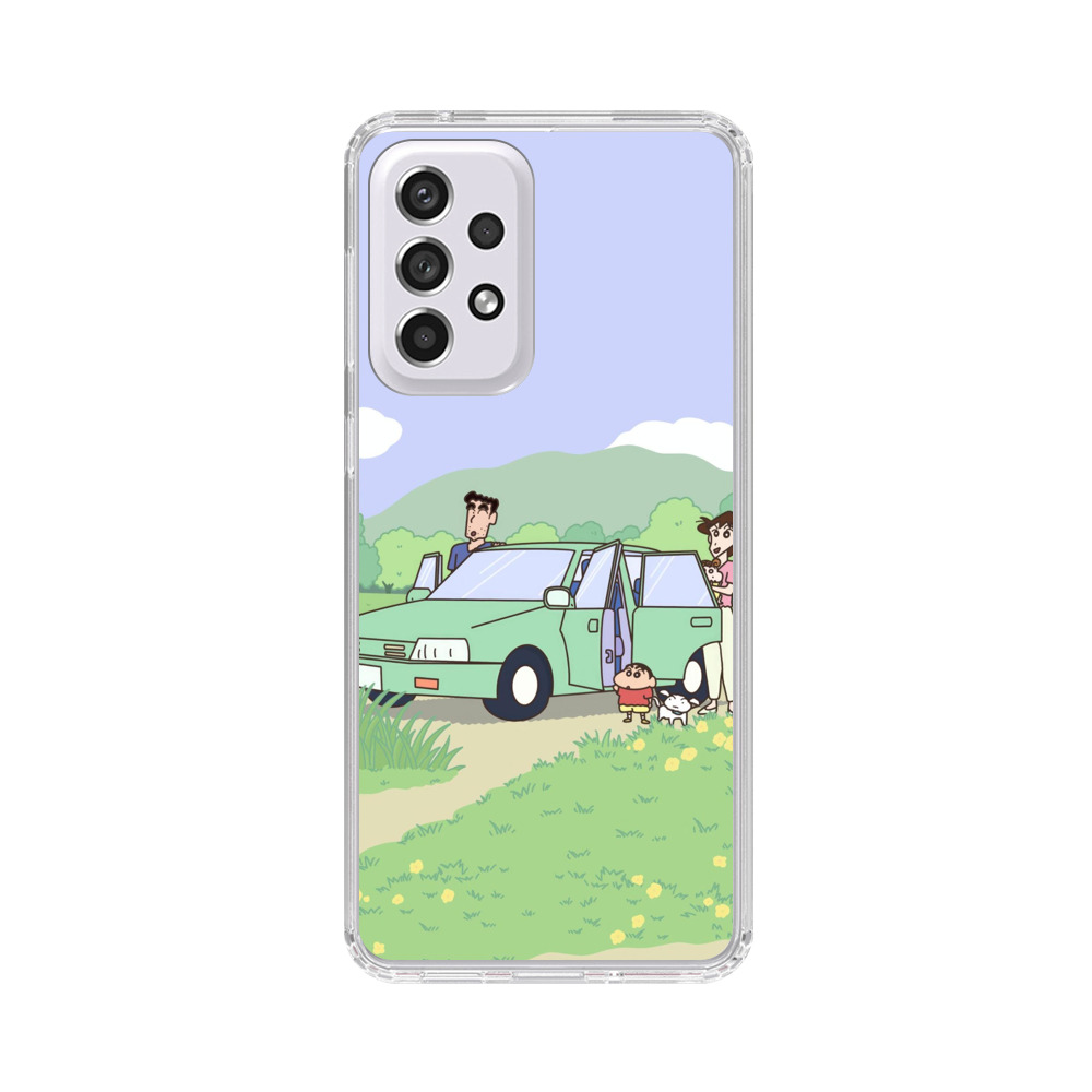 しんちゃん一家の車旅 Samsung Galaxy A53 5Gオリジナルケース
