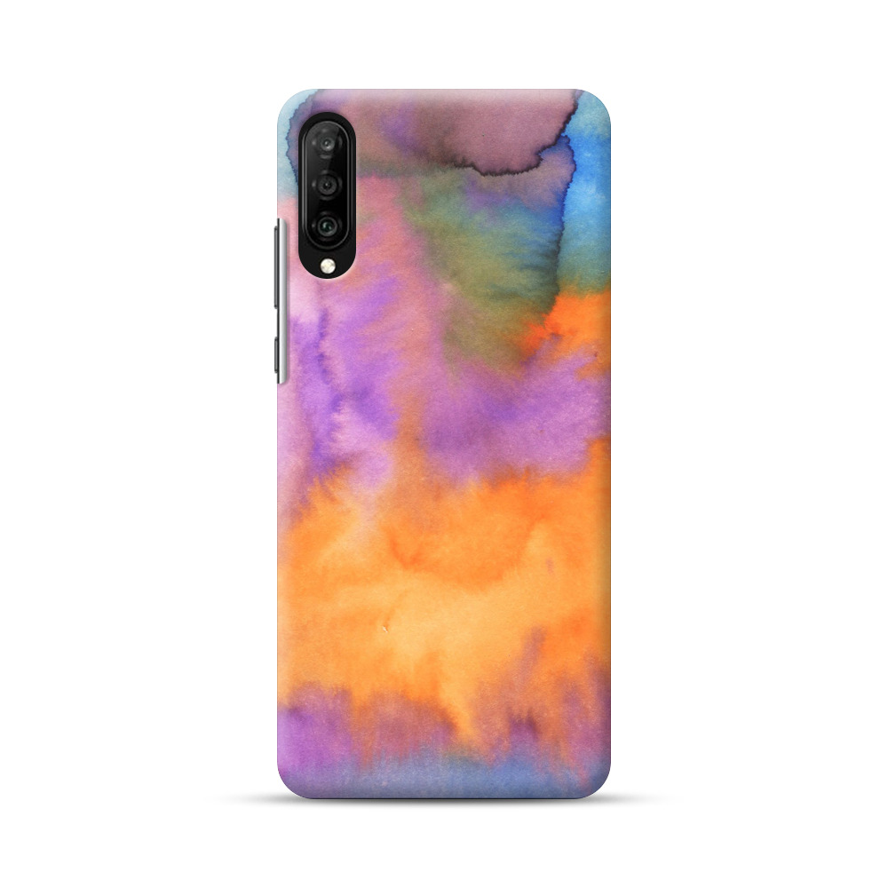 カラフルな水彩模様 Samsung Galaxy A70オリジナルハードケース