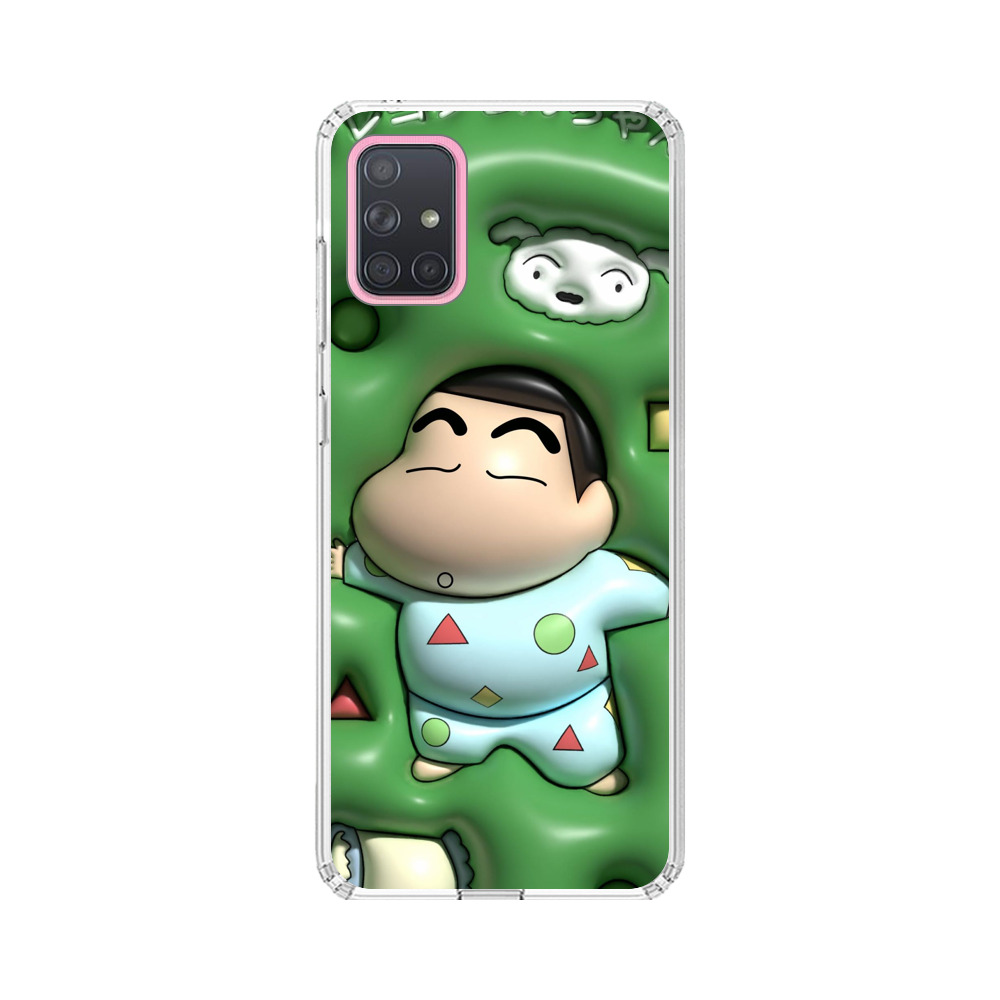 しんちゃん寝そべり Samsung Galaxy A71オリジナルケース