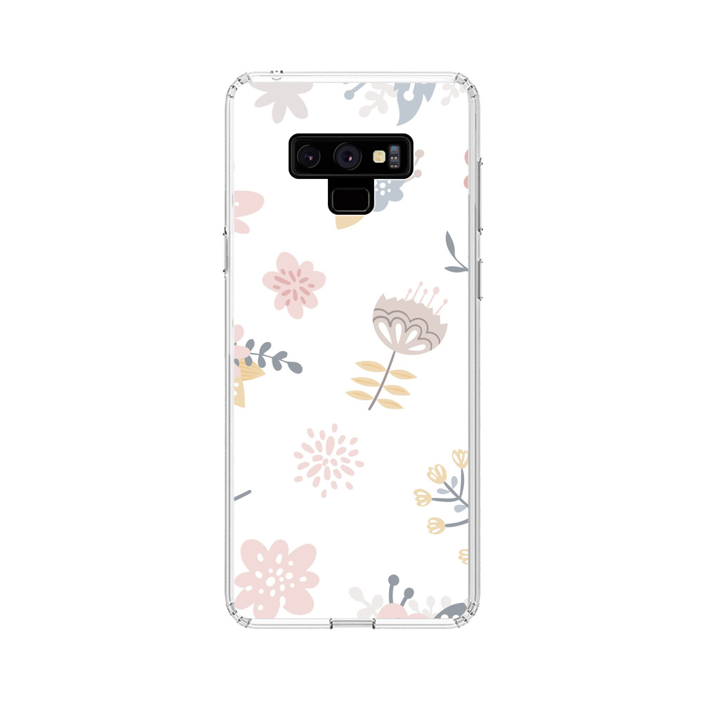 花のパターン Samsung Galaxy Note 9オリジナルケース