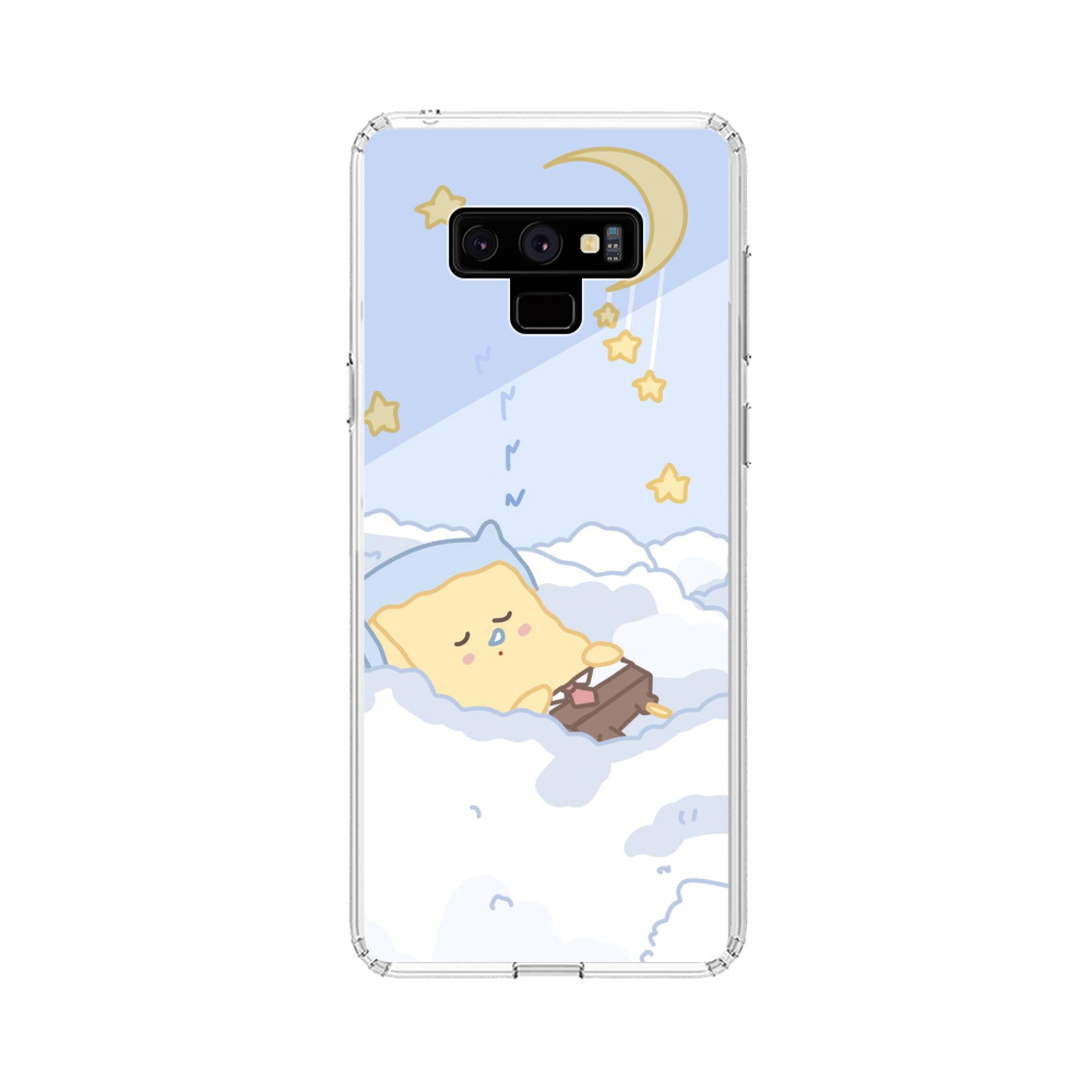 雲の上で星空眠るキャラ Samsung Galaxy Note 9オリジナルケース