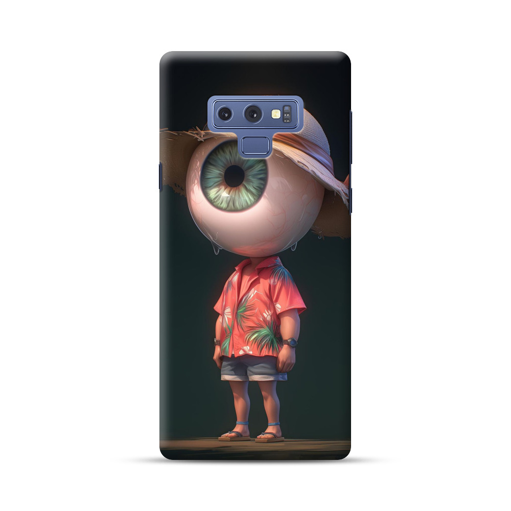 大きな目のキャラクター Samsung Galaxy Note 9オリジナルハードケース