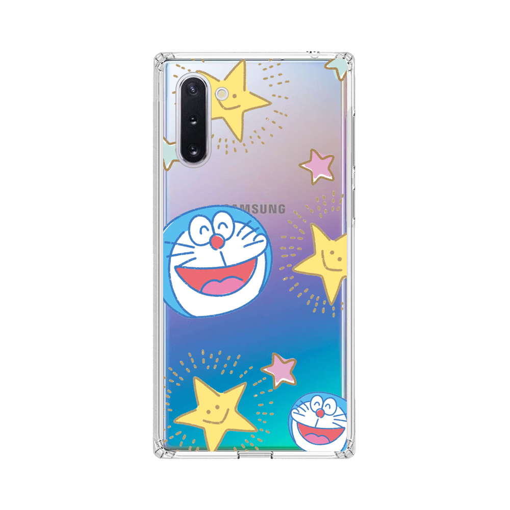 笑顔のドラえもんと星 Samsung Galaxy Note10オリジナルケース