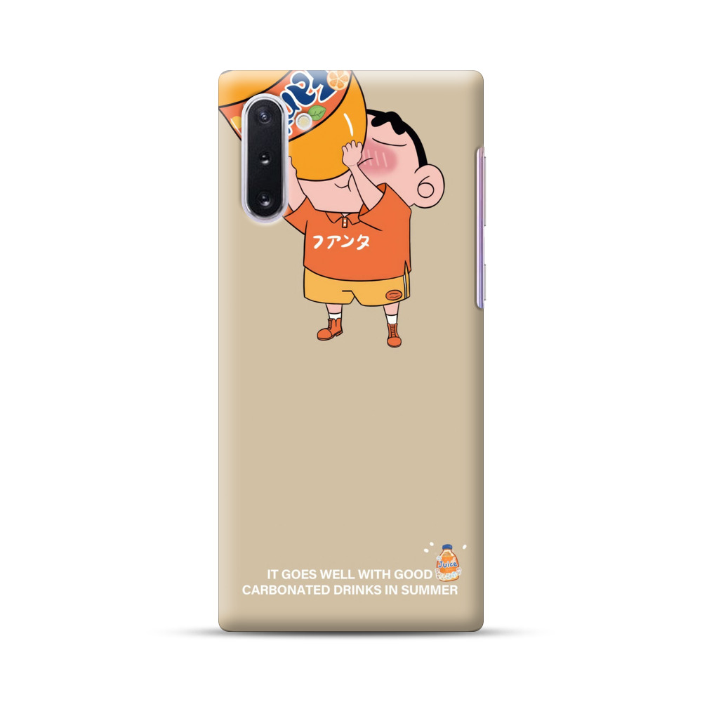 オレンジ服の子供 Samsung Galaxy Note10オリジナルハードケース