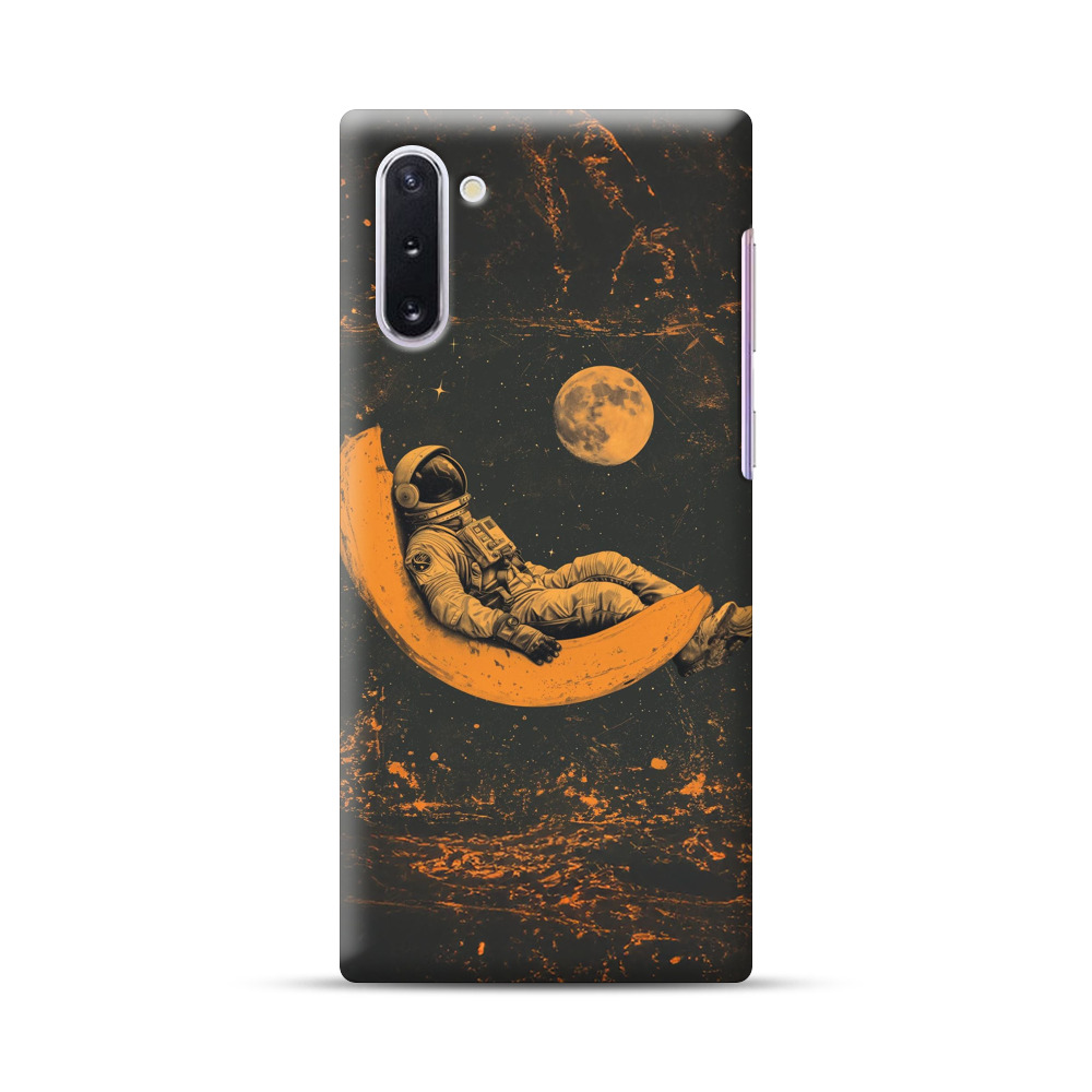 バナナ月の宇宙飛行士 Samsung Galaxy Note10オリジナルハードケース