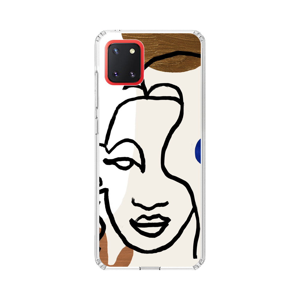 抽象的な女性の顔 Samsung Galaxy Note10 Liteオリジナルケース