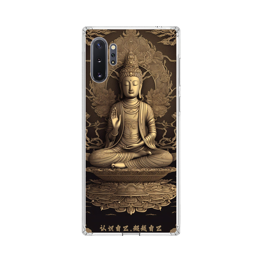 仏像と蓮の花 Samsung Galaxy Note10 Plusオリジナルケース