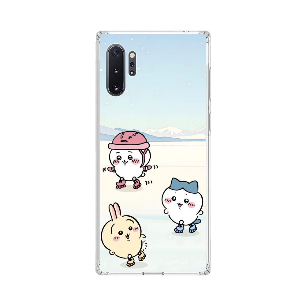 冬の雪遊びキャラ Samsung Galaxy Note10 Plusオリジナルケース