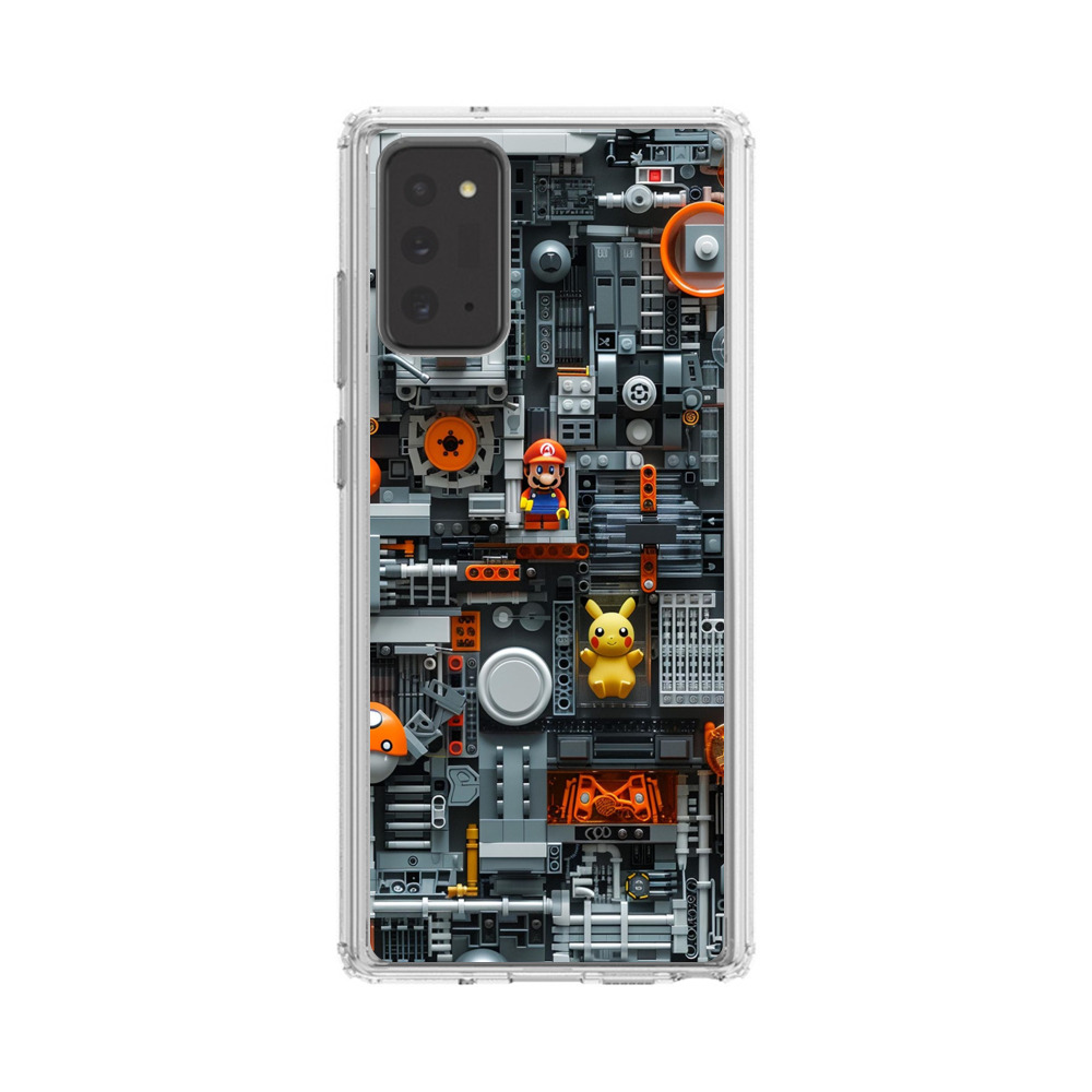 マリオとピカチュウの機械部品 Samsung Galaxy Note20 (5G)オリジナルケース