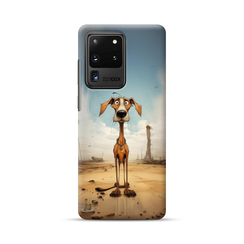 細長い首の犬 Samsung Galaxy S20 Ultra 5Gオリジナルハードケース