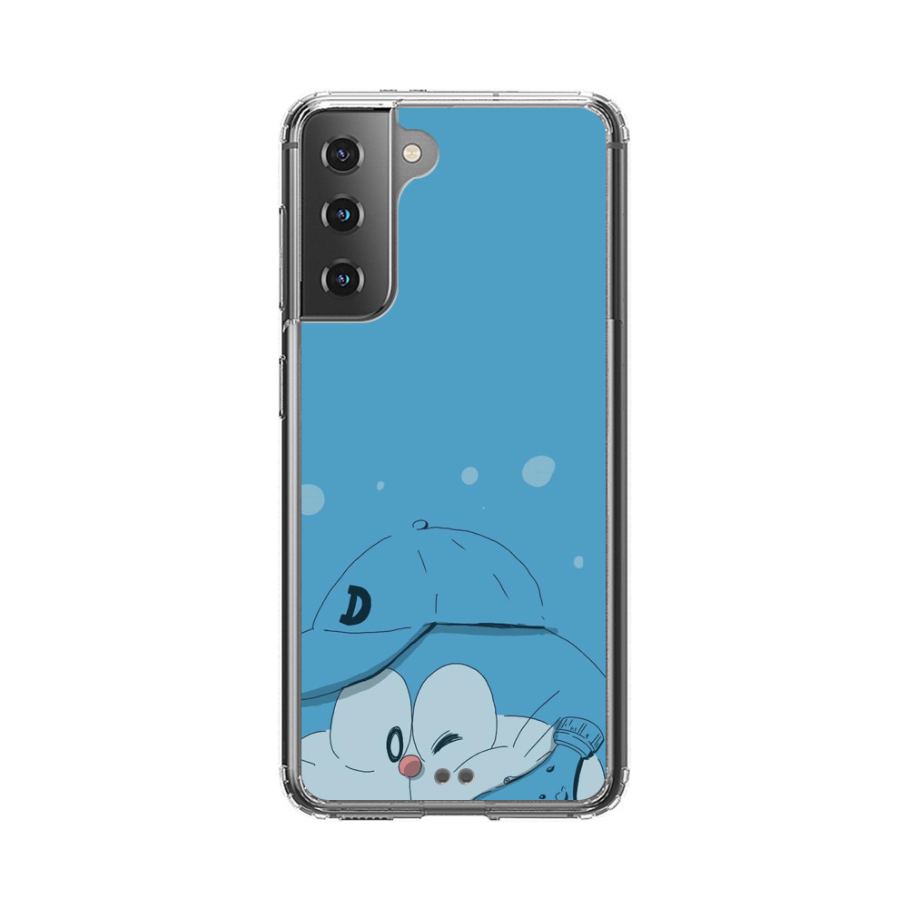 青いキャップ Samsung Galaxy S21 5Gオリジナルケース