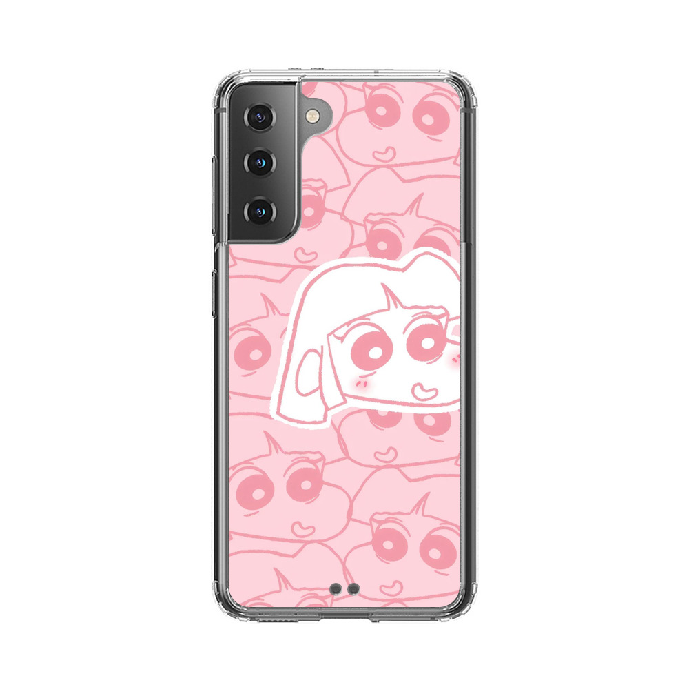 かわいいキャラクター顔 Samsung Galaxy S21 5Gオリジナルケース