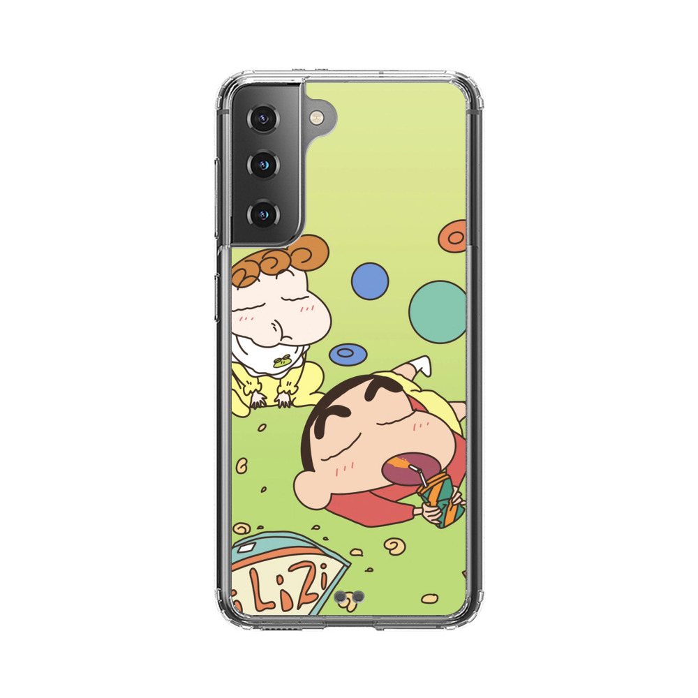 しんちゃんと赤ちゃんのんびり Samsung Galaxy S21 5Gオリジナルケース