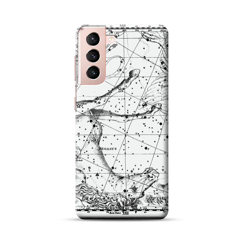 猫のイラスト Samsung Galaxy S21 5Gオリジナルハードケース