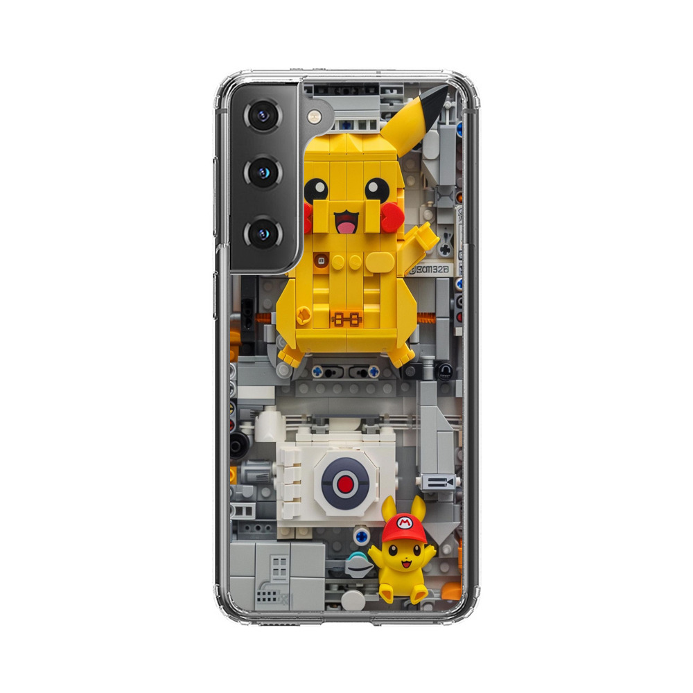 黄色いブロックキャラ Samsung Galaxy S22 5Gオリジナルケース