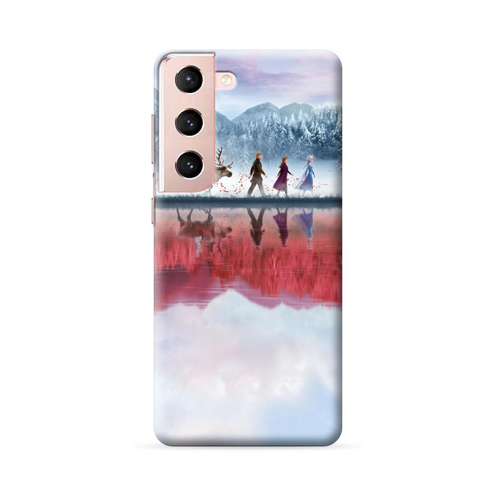 冬の森と水面の映像 Samsung Galaxy S22 5Gオリジナルハードケース