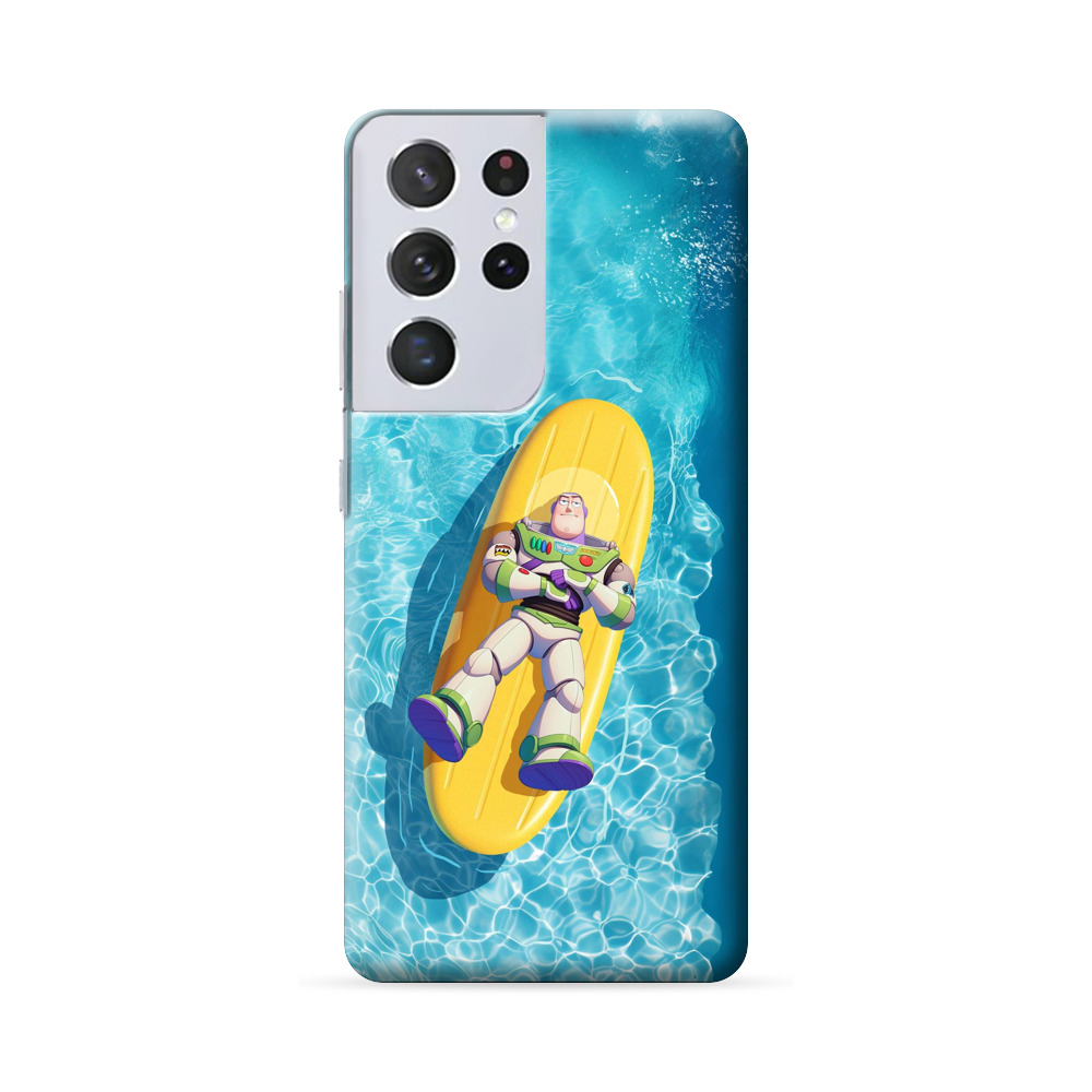 プールでリラックスするバズ Samsung Galaxy S22 Ultra 5Gオリジナルハードケース