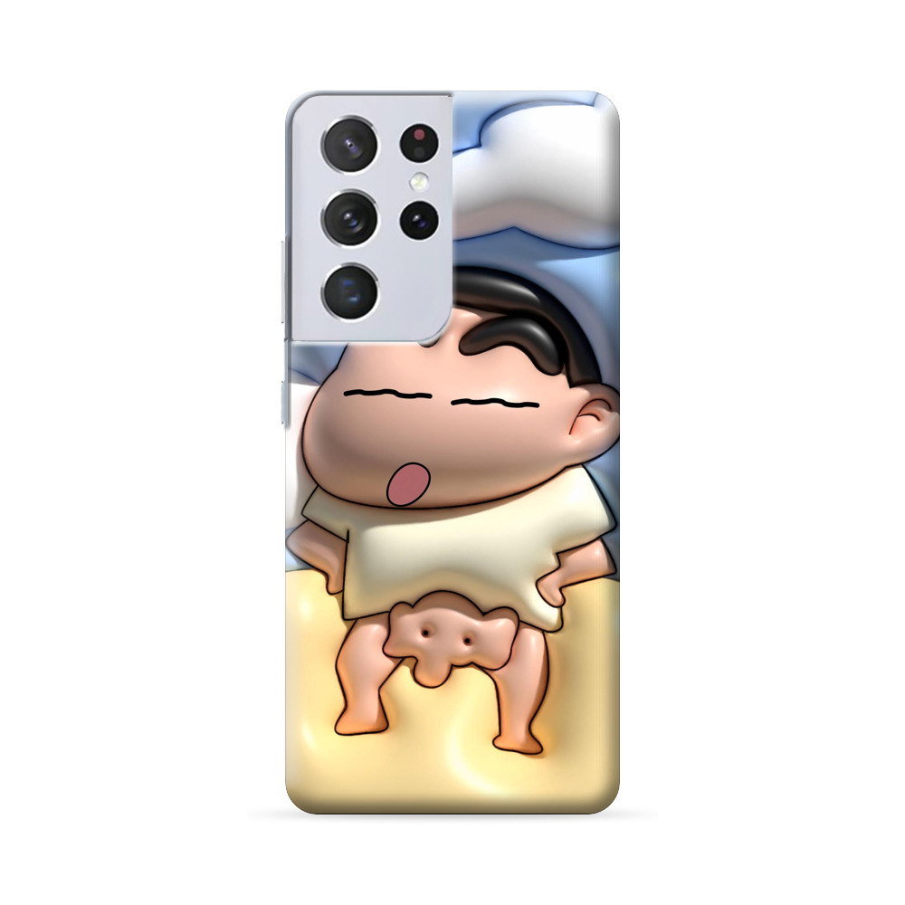 ねているしんちゃん Samsung Galaxy S22 Ultra 5Gオリジナルハードケース