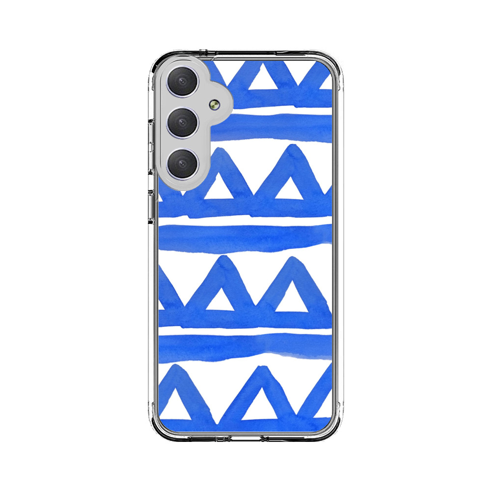 青い柄のデザイン Samsung Galaxy S23 FE 5Gオリジナルケース