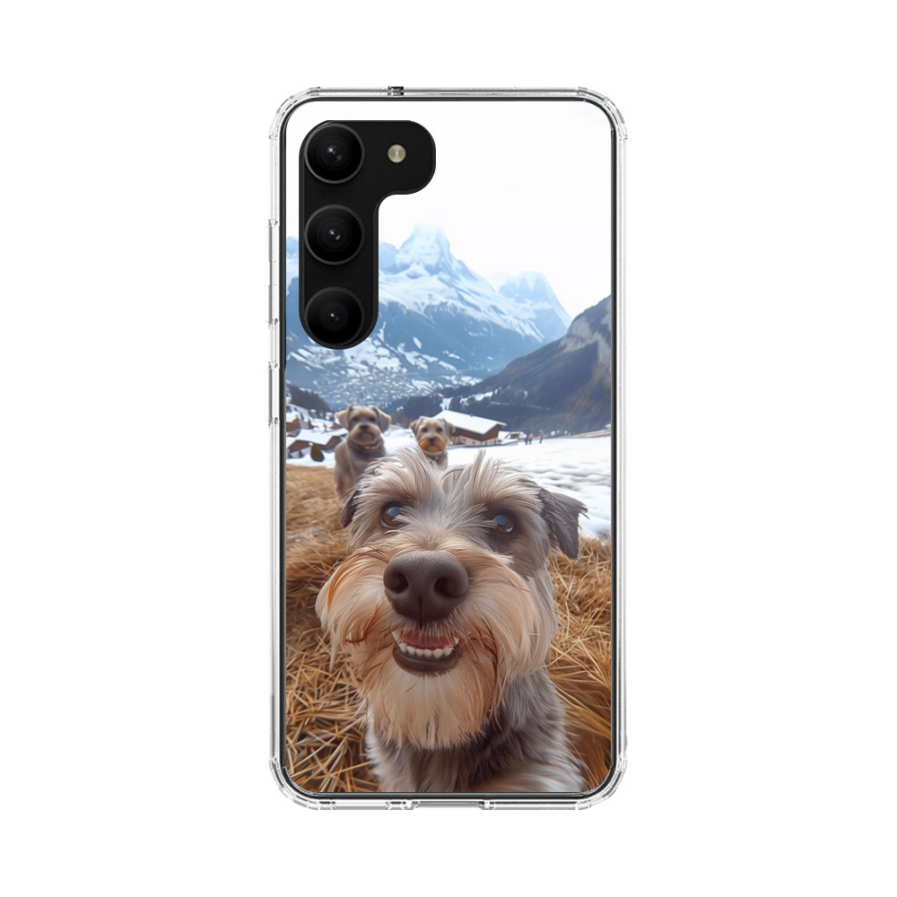 雪山犬のセルフィー Samsung Galaxy S23 Plusオリジナルケース