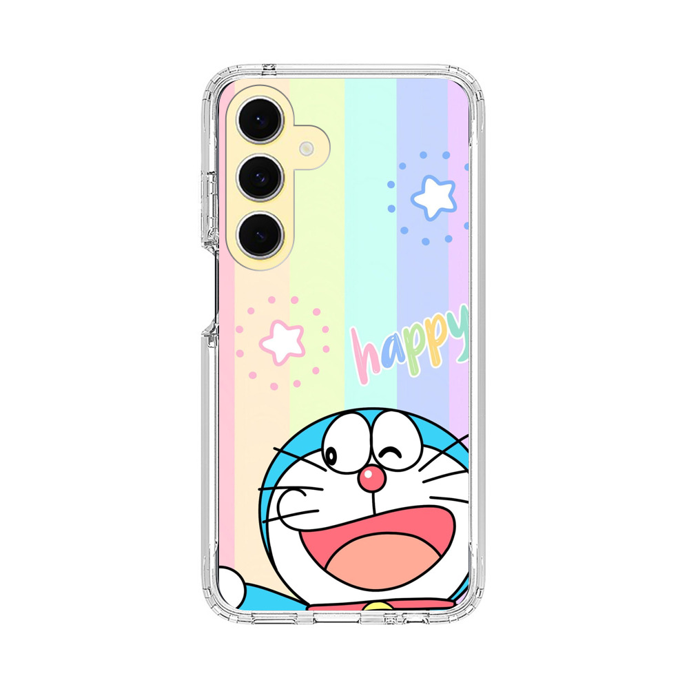 ドラえもんと虹色ハッピー Samsung Galaxy S24 FE 5Gオリジナルケース