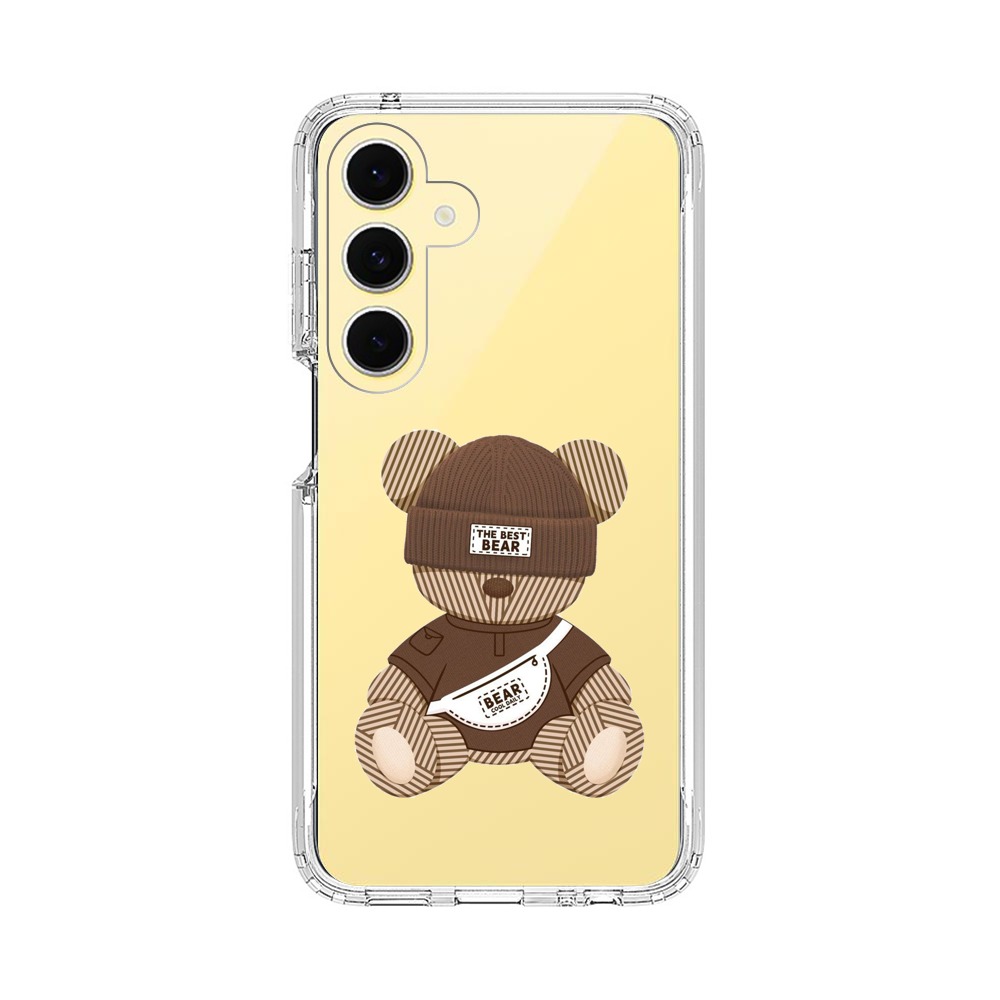 かわいいクマのデザイン Samsung Galaxy S24 FE 5Gオリジナルケース