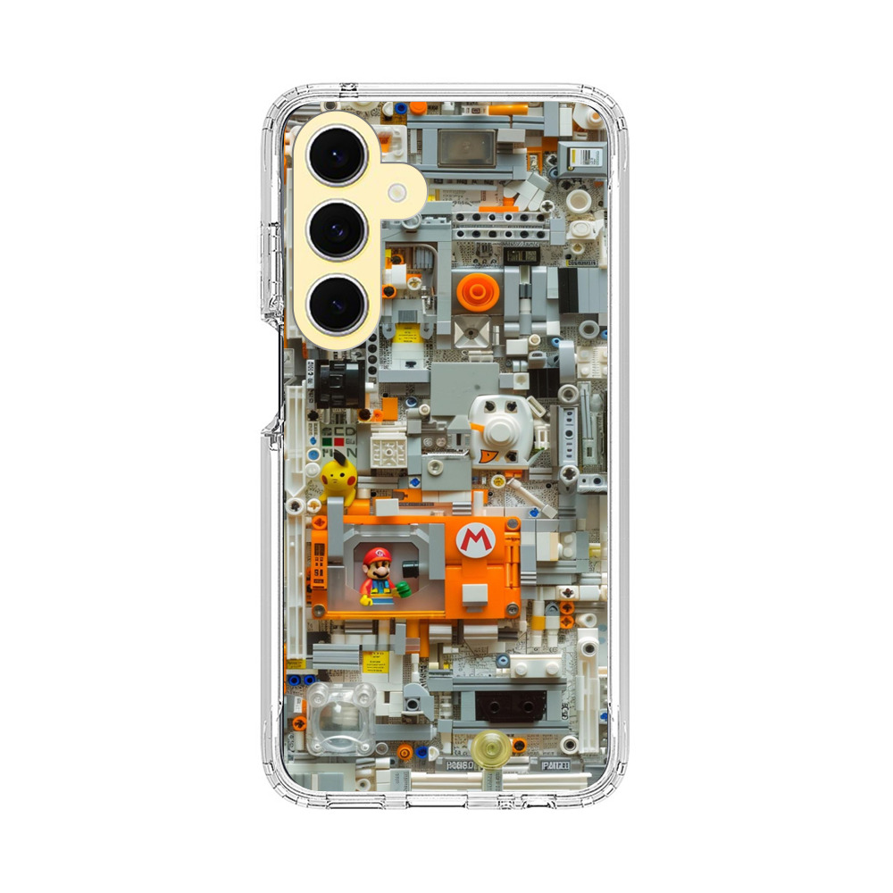レゴとマリオキャラ Samsung Galaxy S24 FE 5Gオリジナルケース