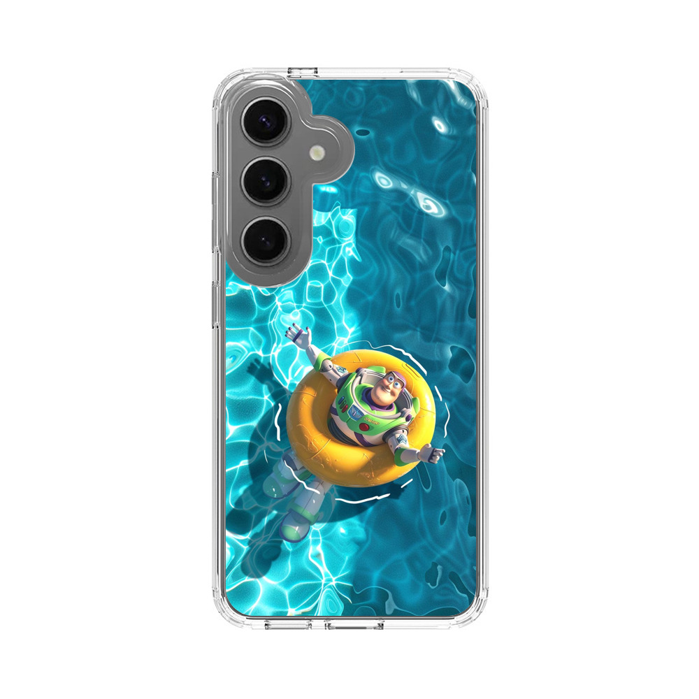 プールで浮かぶバズ Samsung Galaxy S25オリジナルケース