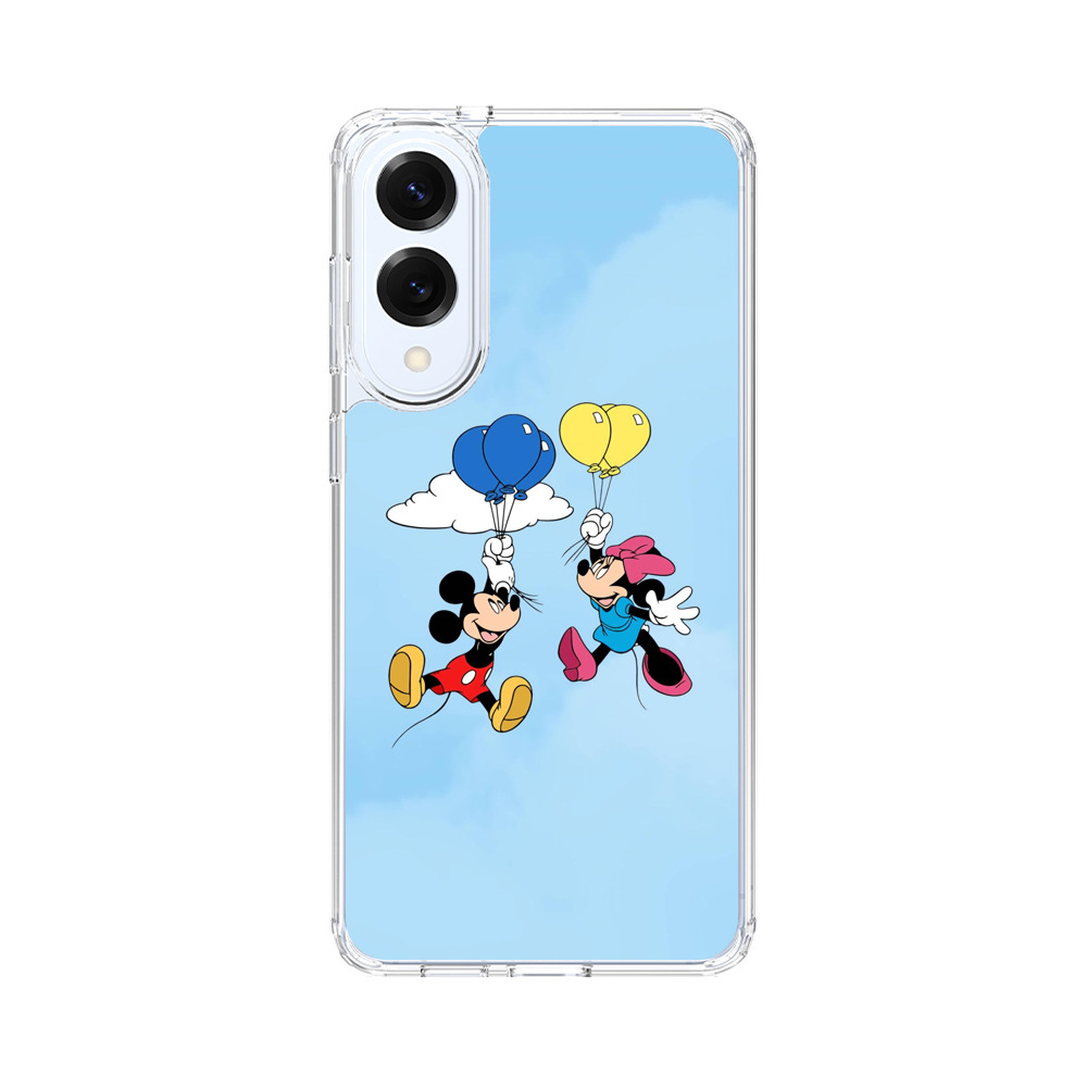 ミッキーとミニー風船 Samsung Galaxy S25 Edgeオリジナルケース